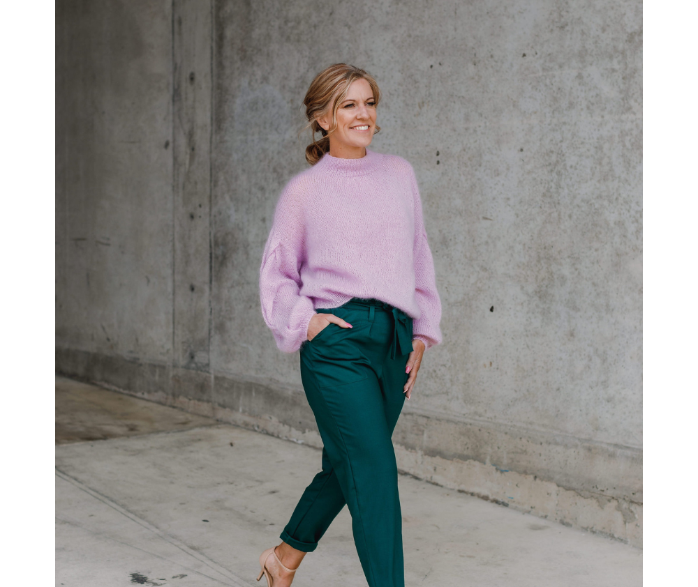 Plait Sleeve Sweater Knitting Pattern by Purl Foundry