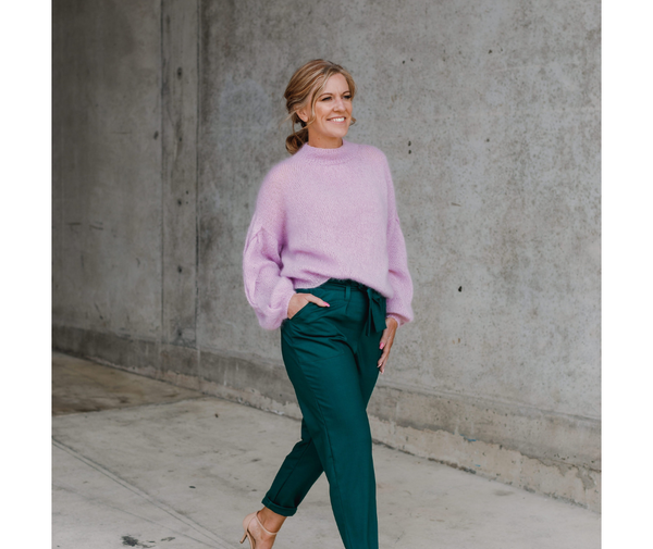Plait Sleeve Sweater Knitting Pattern by Purl Foundry