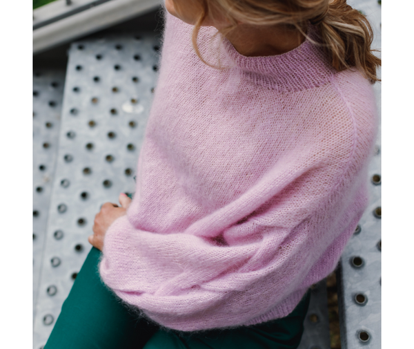 Plait Sleeve Sweater Knitting Pattern by Purl Foundry