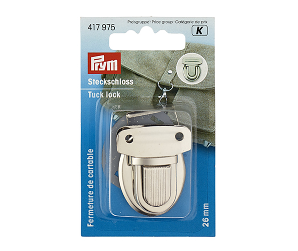 Prym Tuck Lock For Bags - 26mm Silver