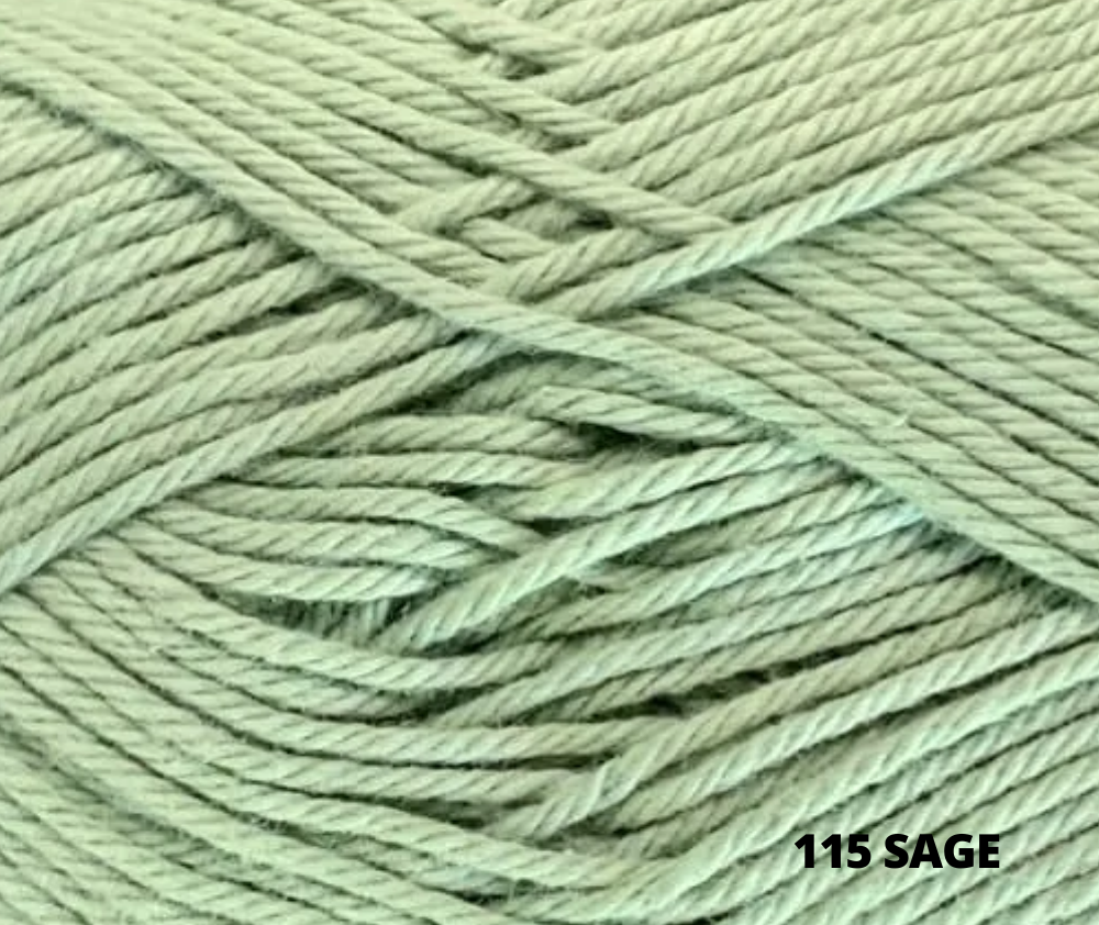 Crucci 100% Pure Cotton 8 Ply - Various Colours