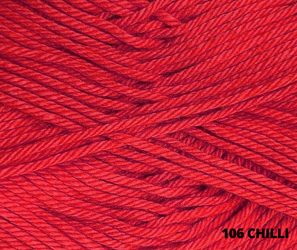 Crucci 100% Pure Cotton 8 Ply - Various Colours