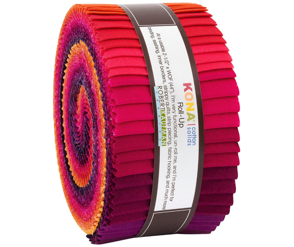 Birds of Paradise 40-Piece Roll Up - Kona Cotton