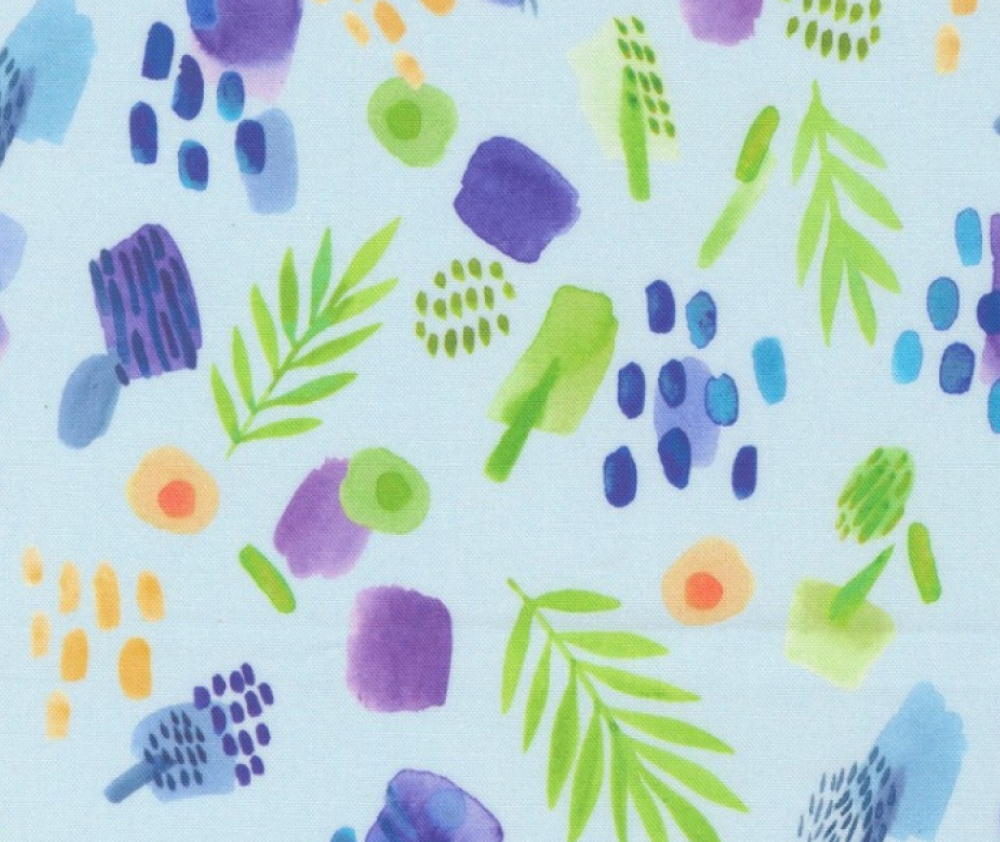 Reeds and Dots Aqua - 0.1m