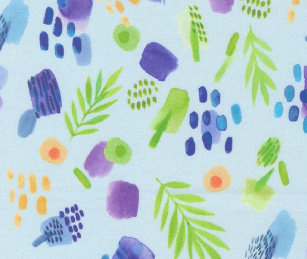 Reeds and Dots Aqua - 0.1m