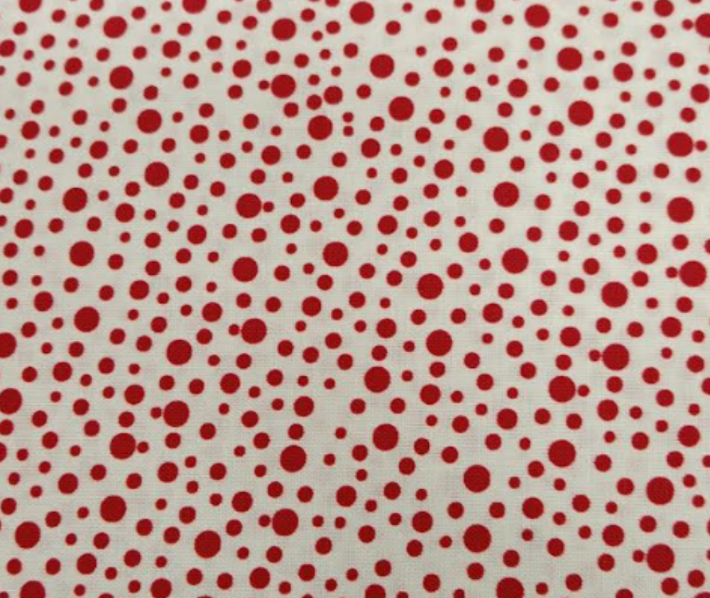 Lynnette Anderson Red Velvet Cream Red Dots