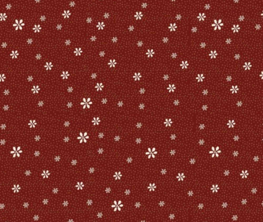 Lynnette Anderson Red Velvet Tiny Flowers Red