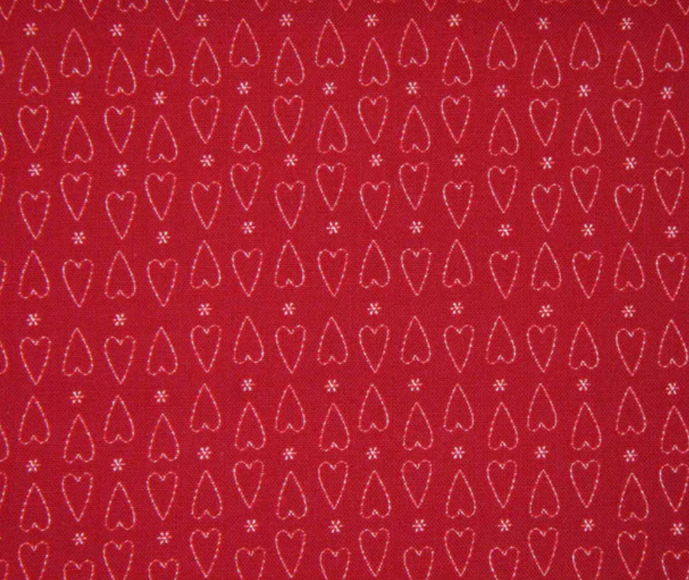 Lynnette Anderson Red Velvet Red Tiny Hearts