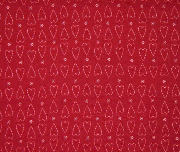 Lynnette Anderson Red Velvet Red Tiny Hearts