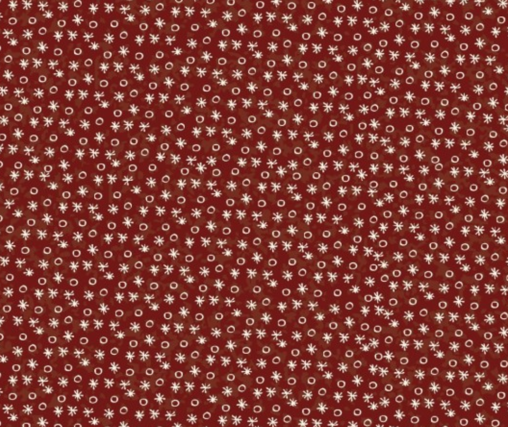 Lynnette Anderson Red Velvet Tiny Stars Dots Red