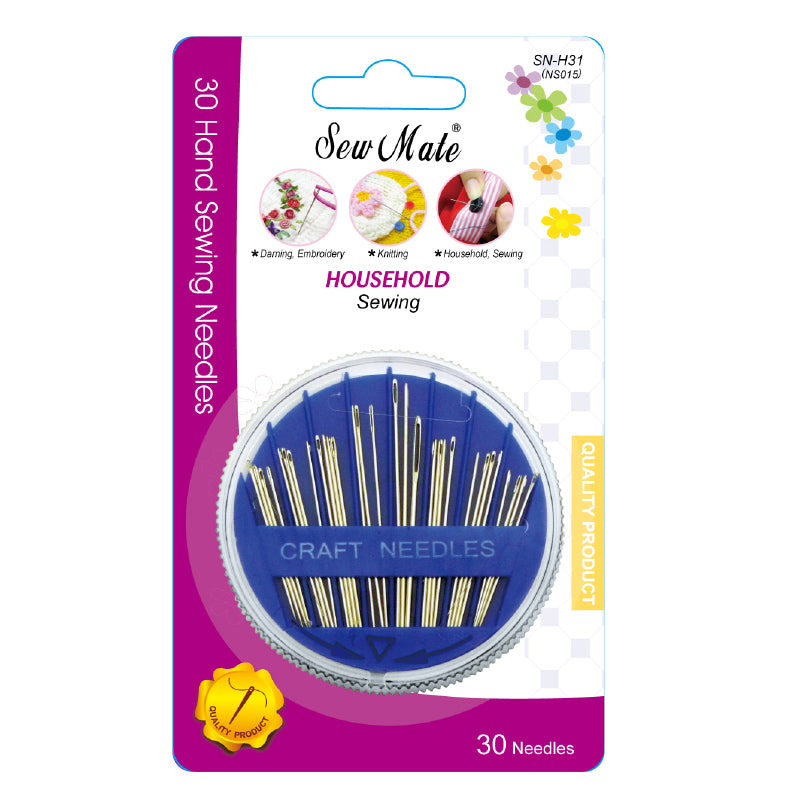Household Needles-30pcs Hand Sewing Needles, Sharp Tip