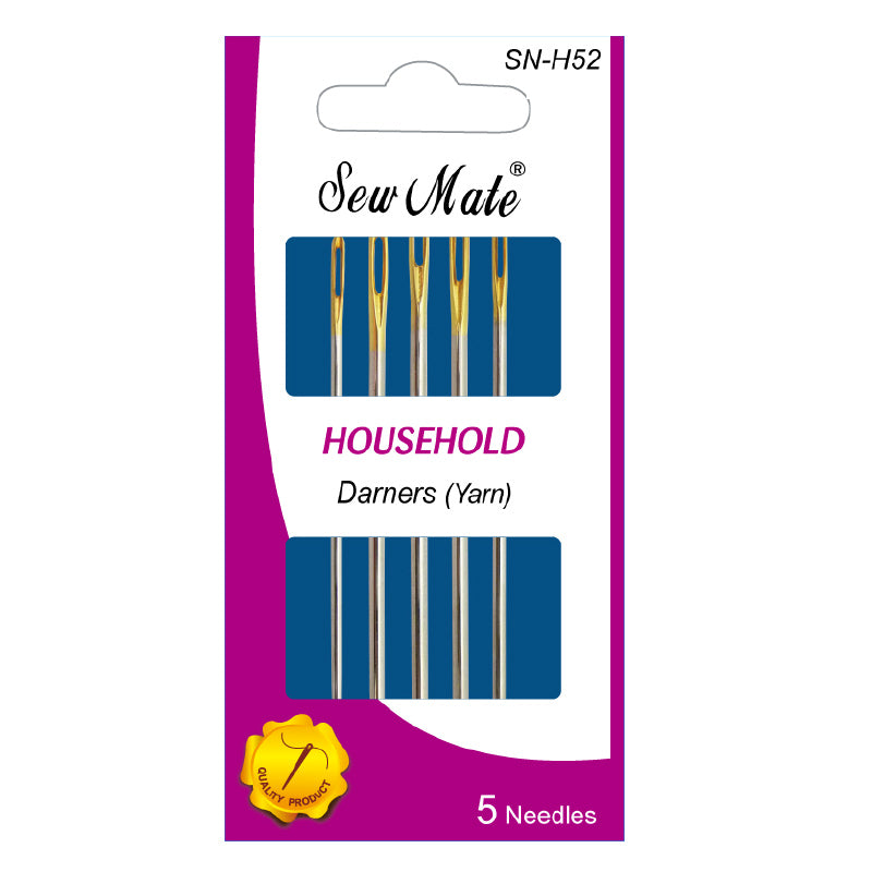 Household Needles-Darners (Yarn), Sharp Tip