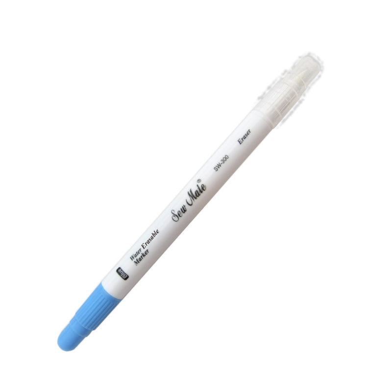 Sew Mate Water Erasable Marker Pen With Eraser - Blue