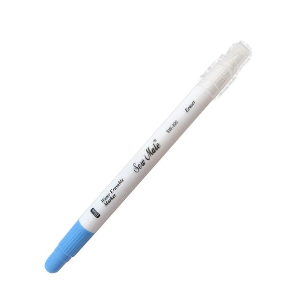 Sew Mate Water Erasable Marker Pen With Eraser - Blue