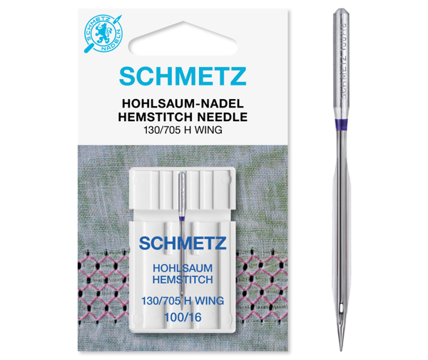 Schmetz Domestic Hemstitch Wing Needle 100/16