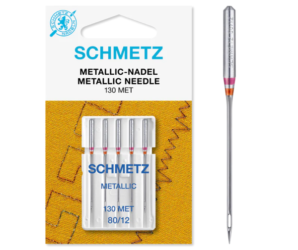 Schmetz Domestic Sewing Machine Needles Metallic 80/12