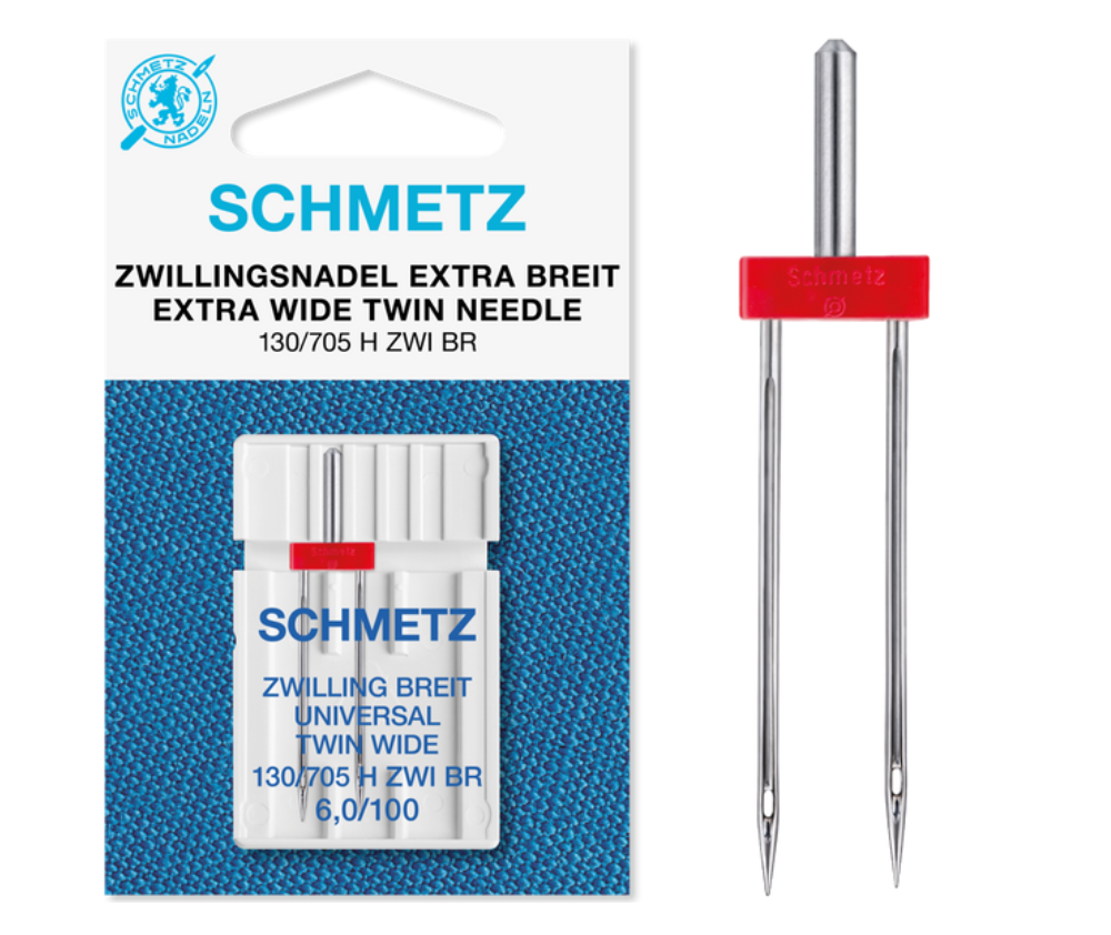 Schmetz Domestic Sewing Machine Twin Needle Universal 6,0/100