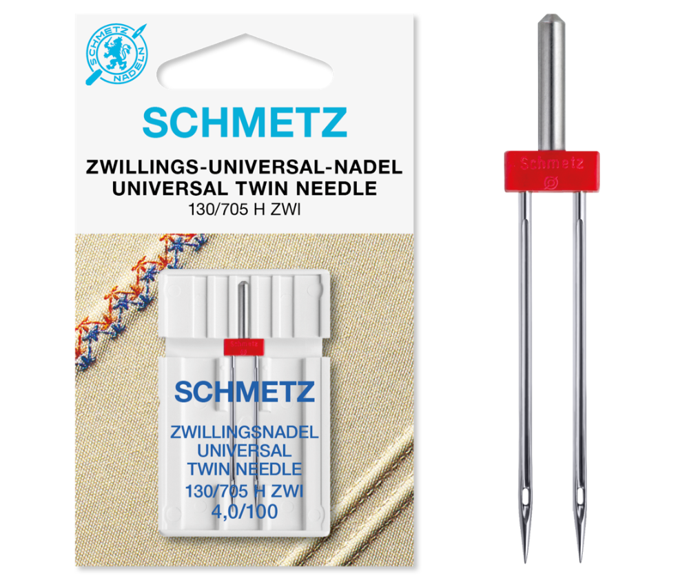 Schmetz Domestic Twin Needle Universal 4.0 - 100/16