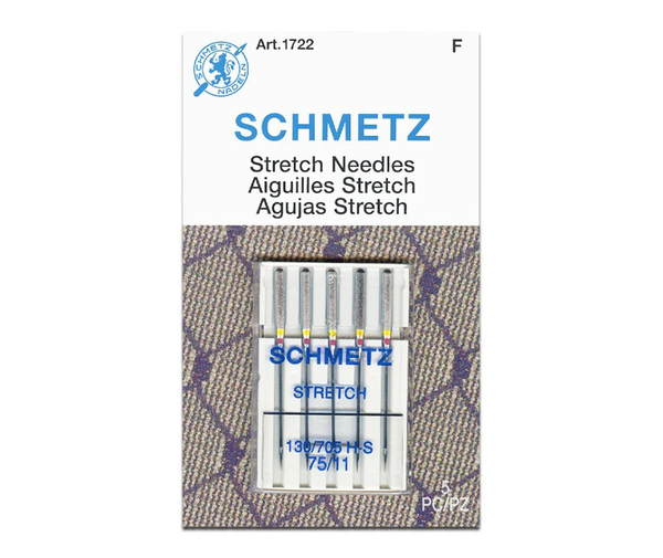 Schmetz Sewing Machine Needles Stretch 130/705H-S Size 75/11