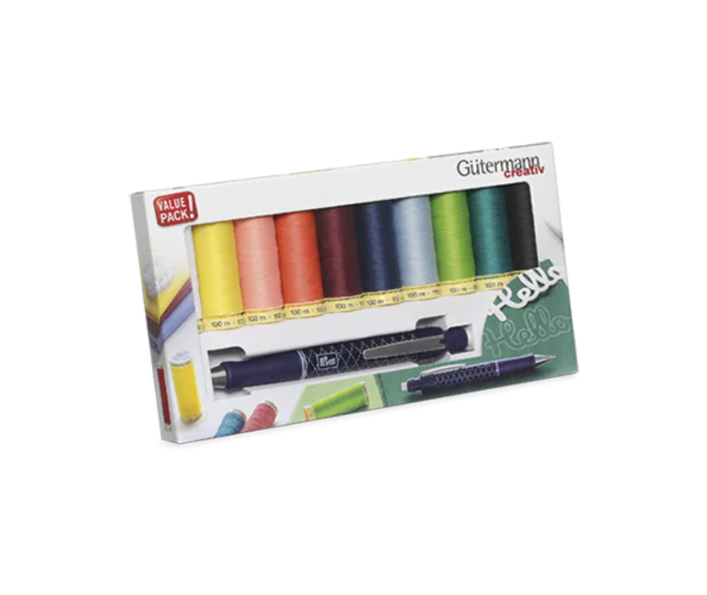 Gutermann Sew All Thread Set with Cartridge Pencil