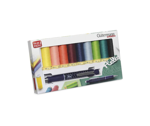 Gutermann Sew All Thread Set with Cartridge Pencil