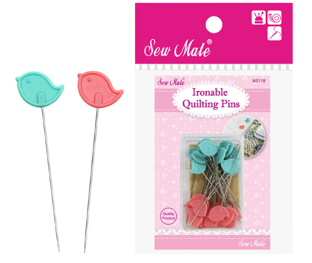 Sew Mate Quilting Pins - Baby Bird - Ironable