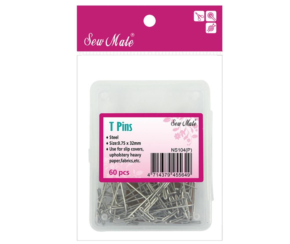Sew Mate T Pins 60pcs