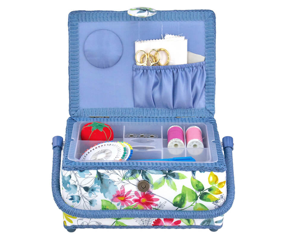 Sewing Basket Floral Design - Small