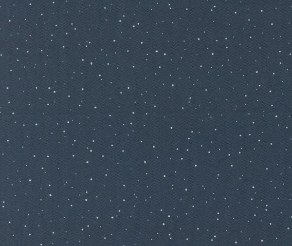 Snow Dots Midnight - 0.1m 100% Cotton Fabric