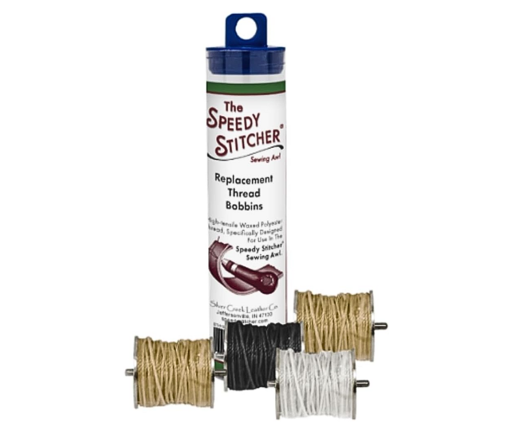Speedy Stitcher Replacement Waxed Thread Bobbins 4Pk