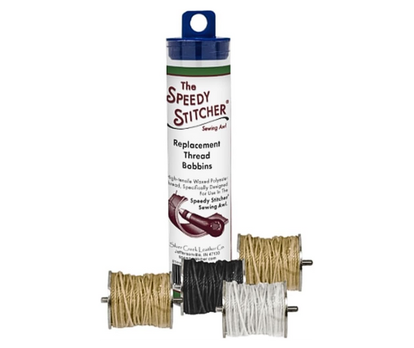 Speedy Stitcher Replacement Waxed Thread Bobbins 4Pk