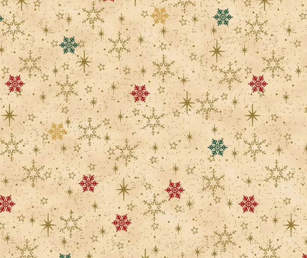 Stof Christmas Stars and Star Flakes - Multi