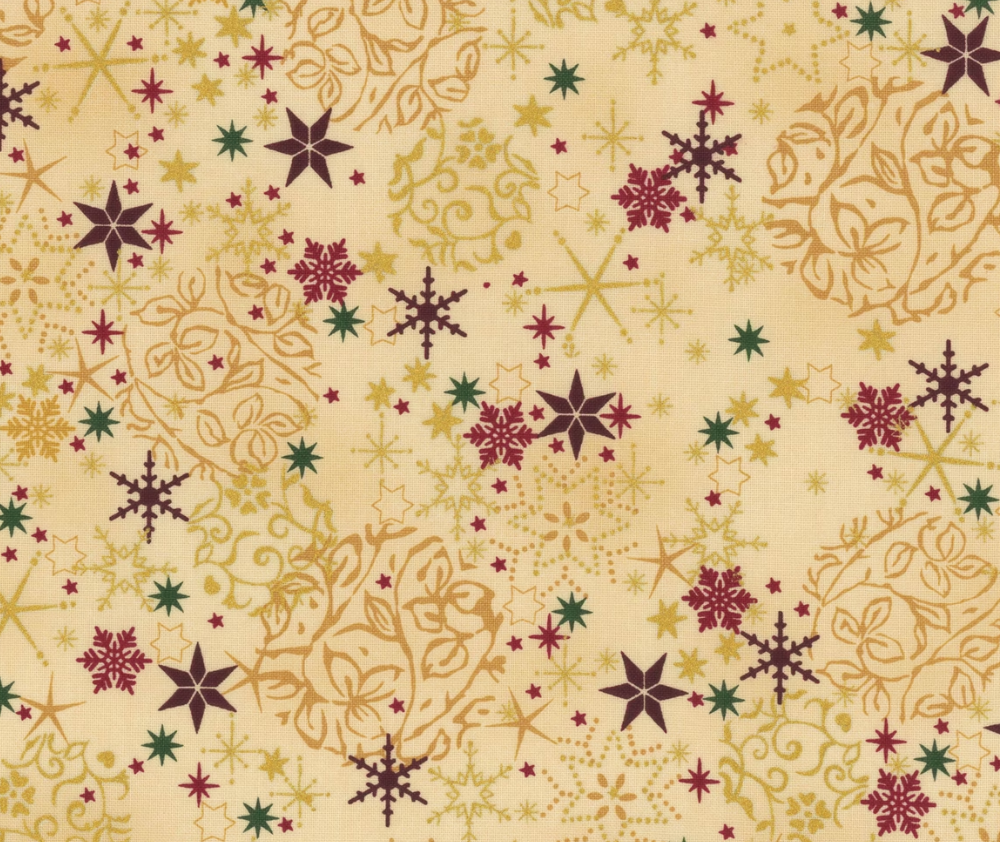 Stof Christmas - Stars and Vines - Multi