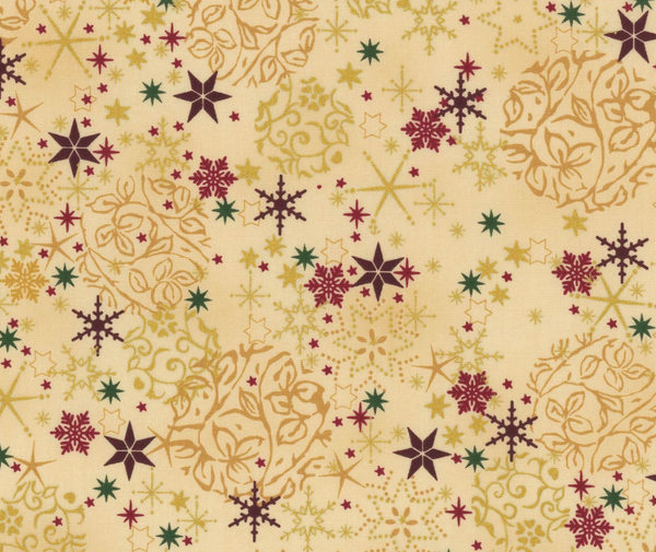 Stof Christmas - Stars and Vines - Multi