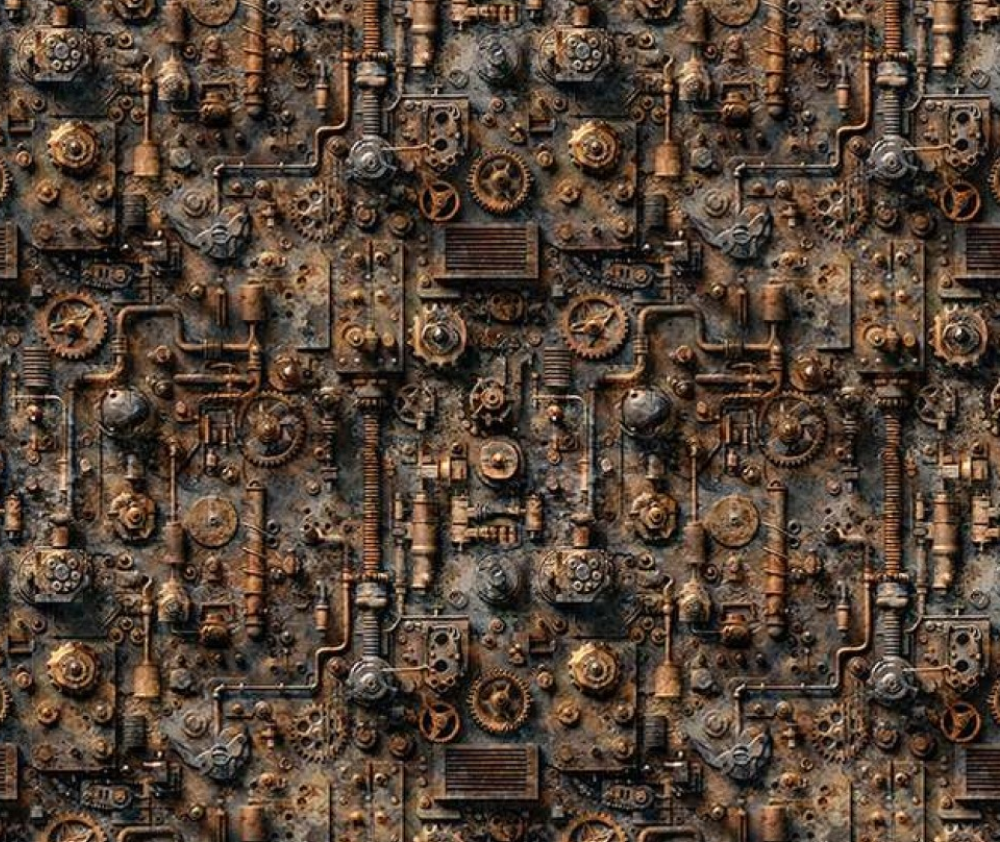 Steam and Steel Train Mechanical Rust  - 0.1m