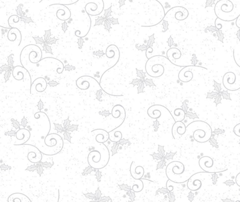 We Love Christmas - Holly 100% Cotton - 10cm Increments