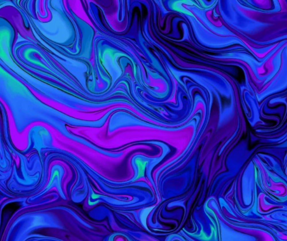 Midnight Blooms Swirl Marble - 10cm Increments