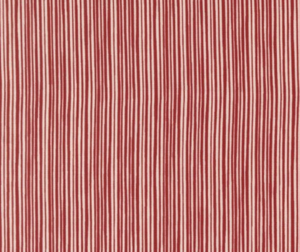 Christmas Tiny Stripe Red 100% Cotton - 0.1m