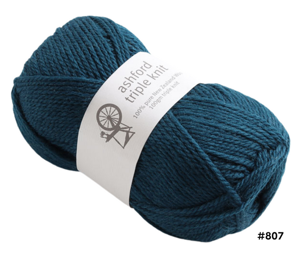 Ashford Triple Knit 12ply 100% NZ Wool - Various Colours