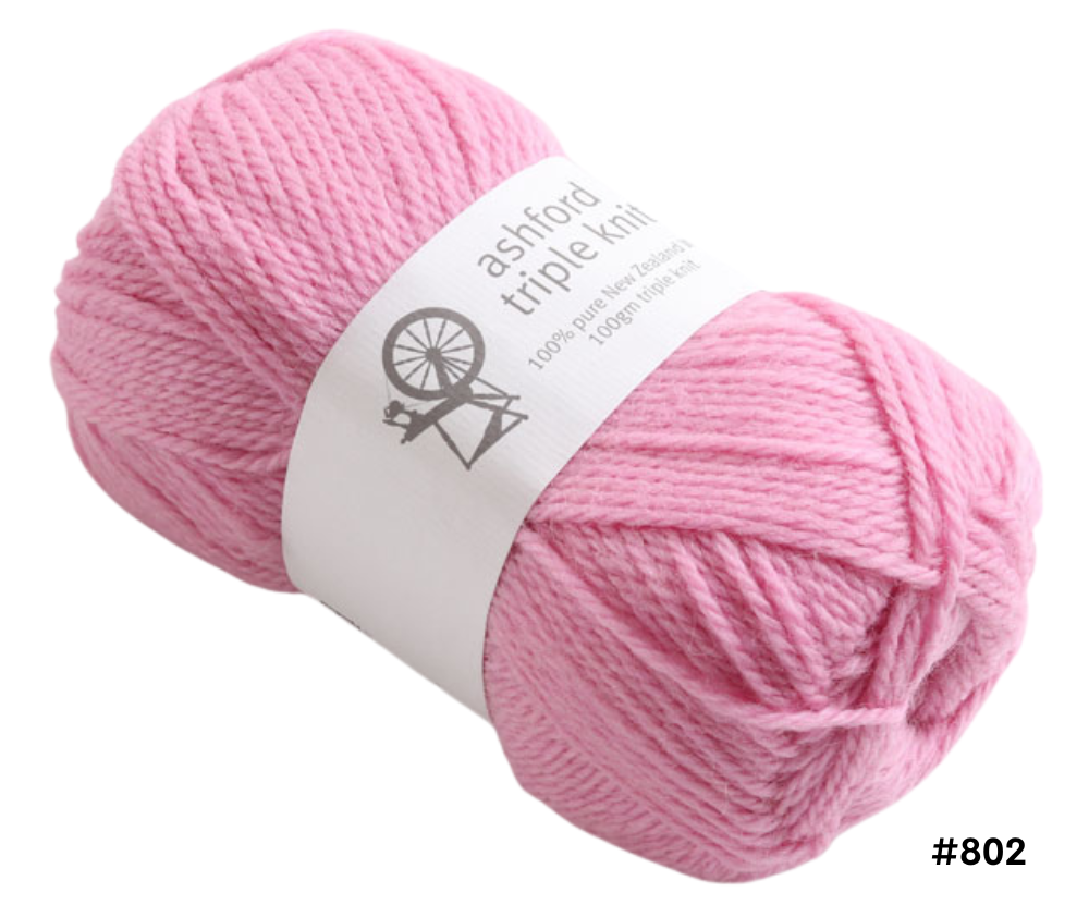 Ashford Triple Knit 12ply 100% NZ Wool - Various Colours