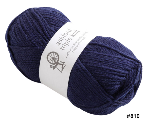 Ashford Triple Knit 12ply 100% NZ Wool - Various Colours