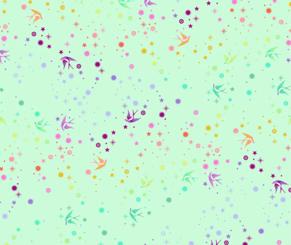 Tula Pink Fairy Dust 100% Cotton Fabric - 10 cm Increments