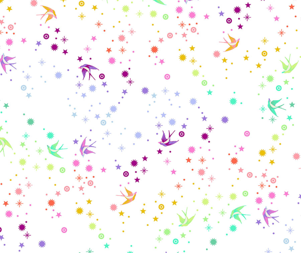 Tula Pink Fairy Dust 100% Cotton Fabric - 10 cm Increments