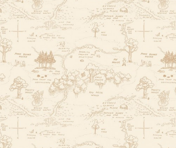 Winnie the Pooh Tan Map - 0.1m