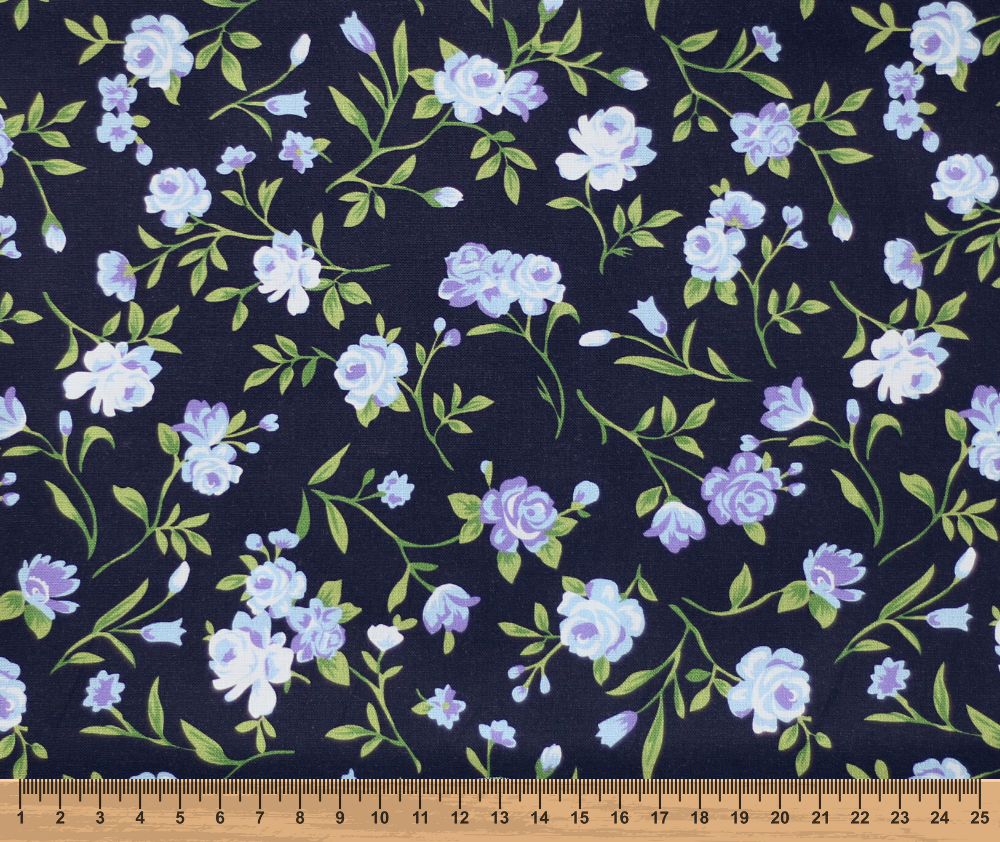 Winter Garden 100% Cotton Fabric - 10cm Increments