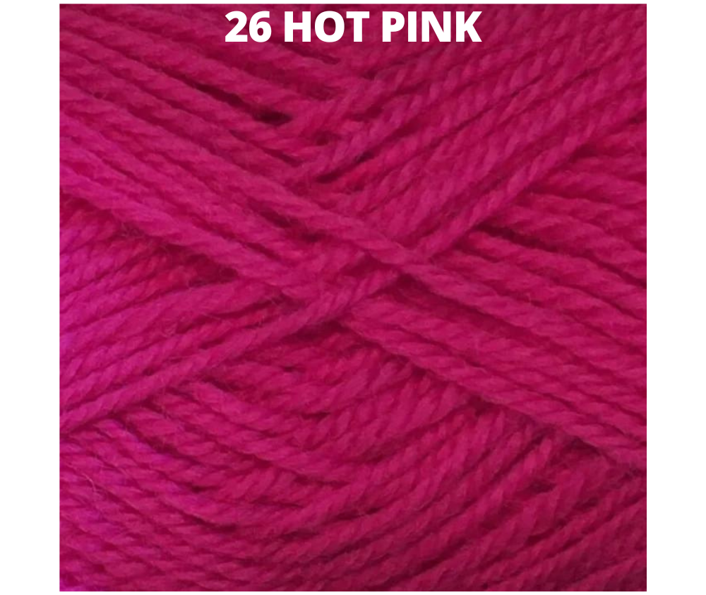 Woolly Red Hut 8 ply Wool - Various Colours