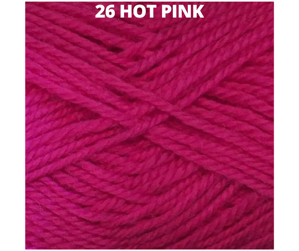 Woolly Red Hut 8 ply Wool - Various Colours