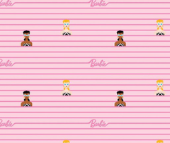 Barbie World Pink Stripe - 0.1m - Online - 24810-115