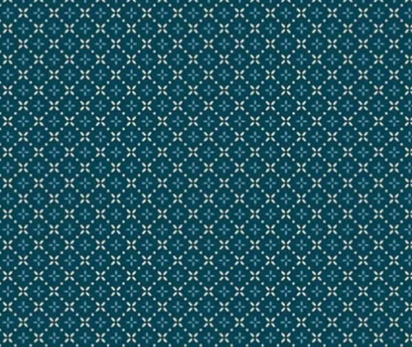 Cosy House Navy - 100% Cotton Fabric - 10 cm Increments