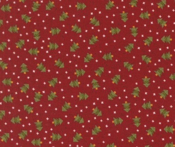 Spruce Red 100% Cotton - 0.1m